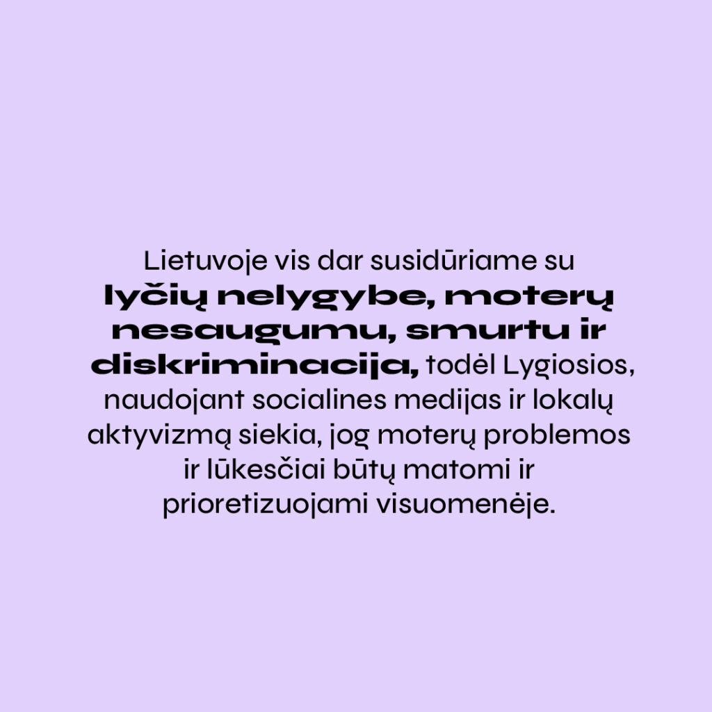 Lyčių nelygybė, moterų nesaugumas, smurtas ir diskriminacija Lietuvoje